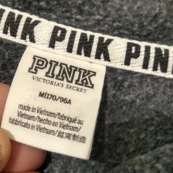 VS Pink Sweat Jacket with Hoodie (Size Medium) - Picture 4 of 5